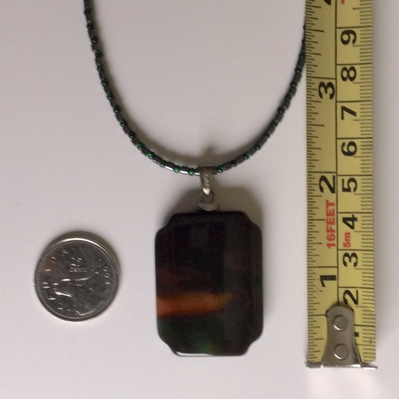 Vintage Stone Pendant Necklace - Picture 7 of 7